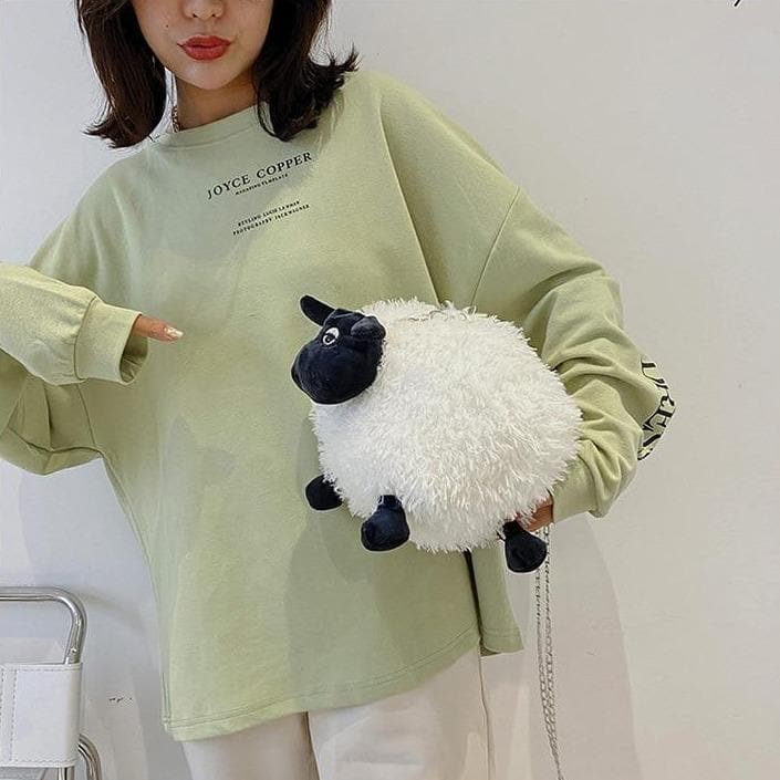 Fluffy Sheep Bag -  Asian Fashion! - Shop Korean & Japanese Fashion on Lianox.