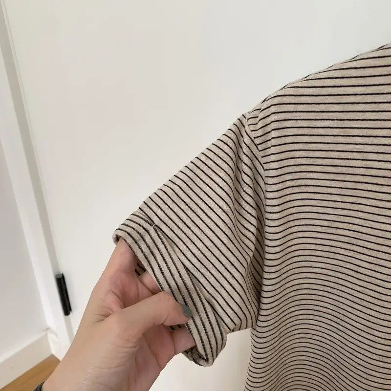 Striped O-Neck Tee