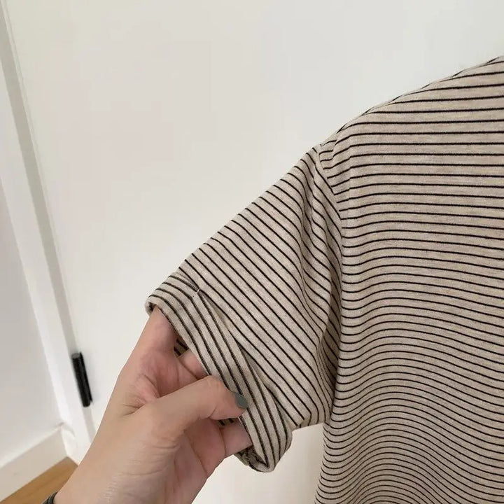 Striped O-Neck Tee