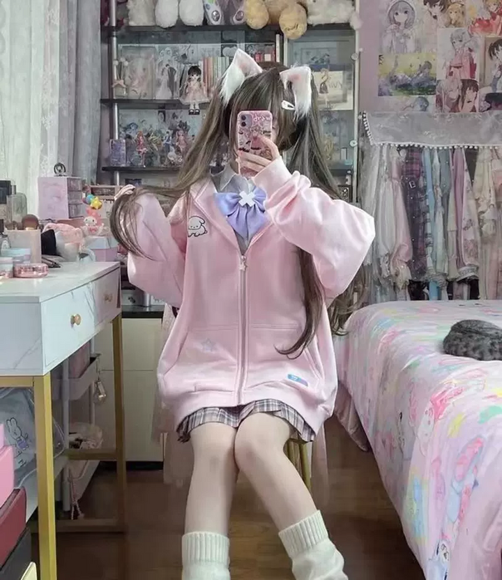 Kawaii Zip-Up Hoodie