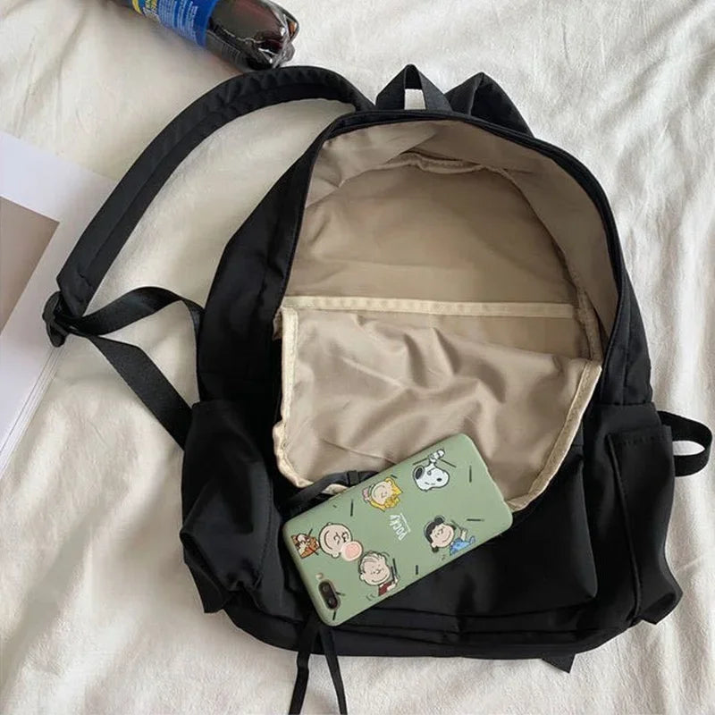 Casual Backpack With Zippers