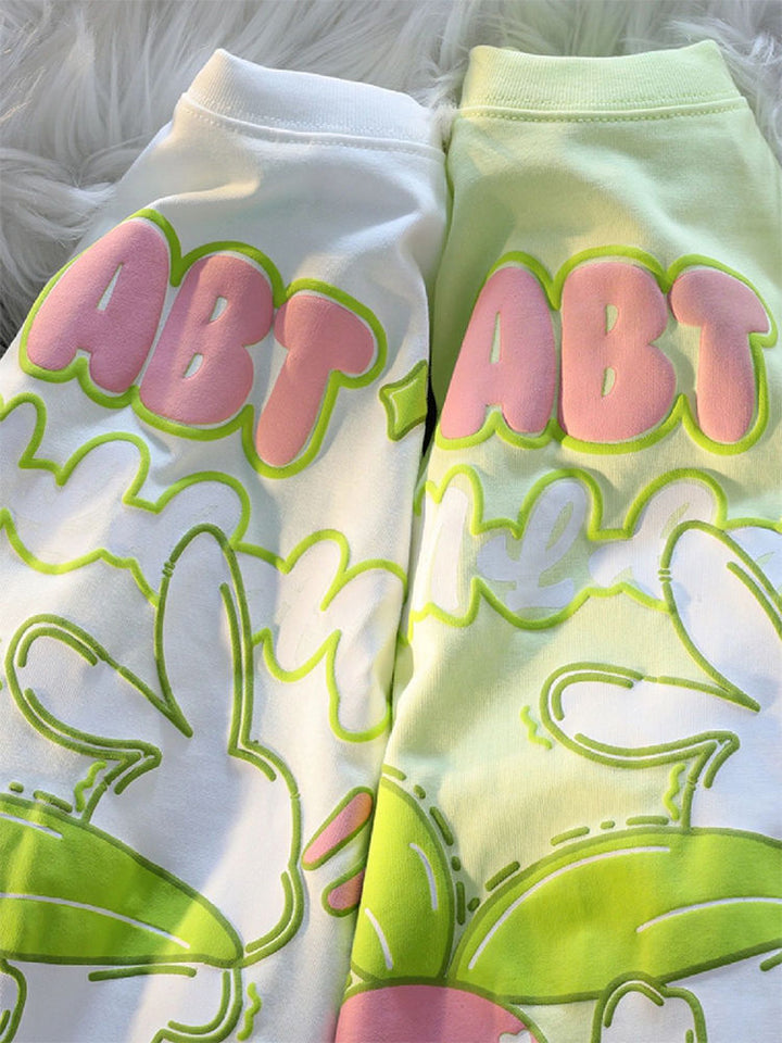 "ABT" Bunny Print T-Shirt
