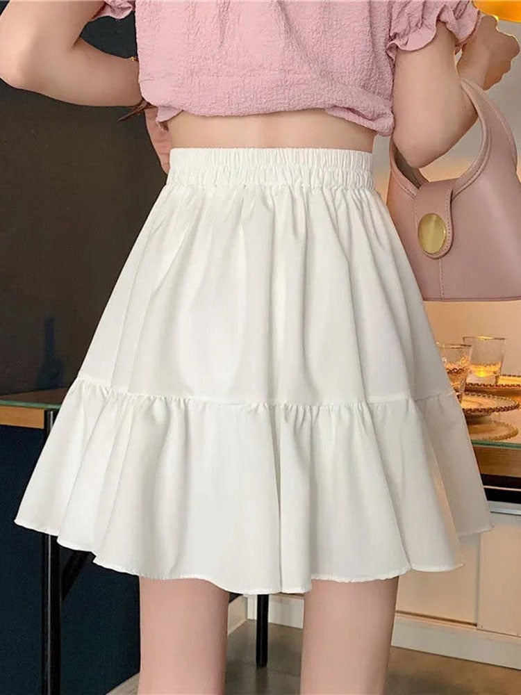 Preppy Style A-Line Skirt