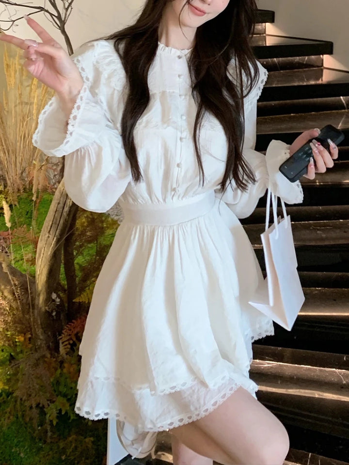 Delicate White Mini-Dress