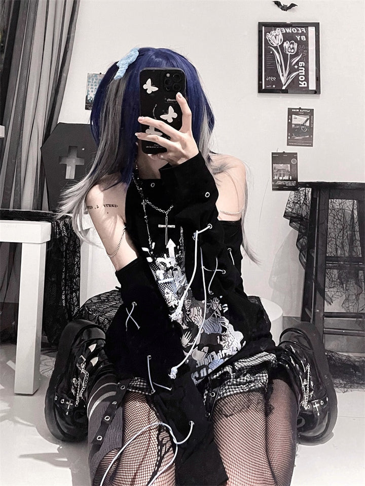 "Love In Chains" Anime Print Top