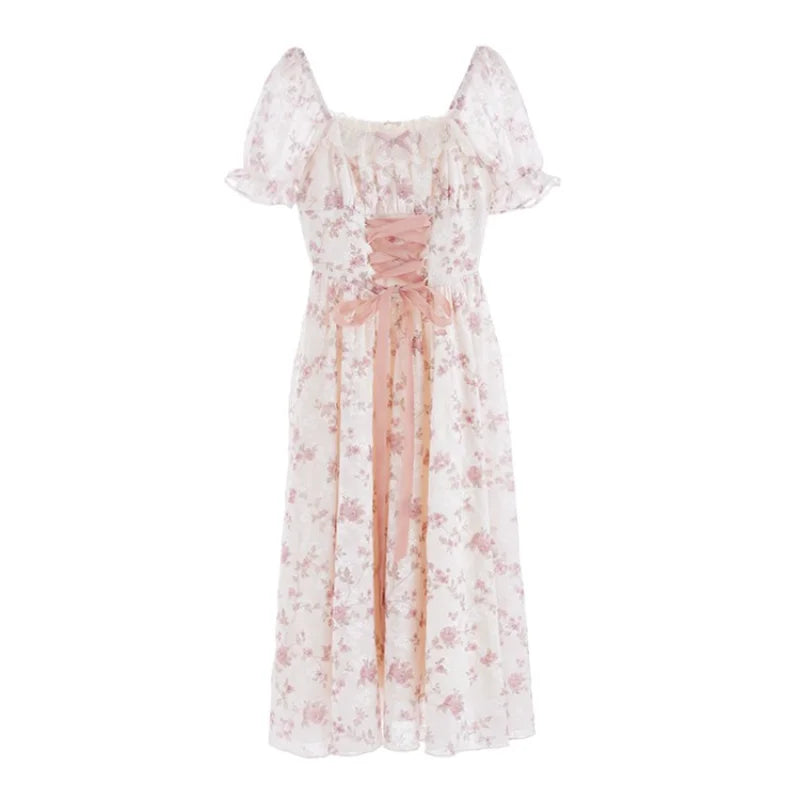 Kawaii Princess-Like Fairy Dress With Cute Pink Ribbon