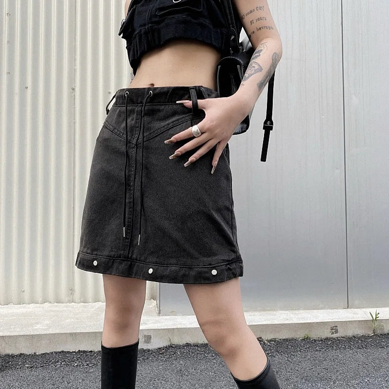 Turn It From Long into Short: Cargo-Style Skirt Adjustable To Short Skirt