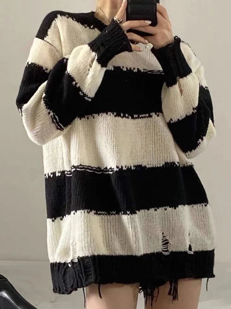 Striped Knitted Sweater