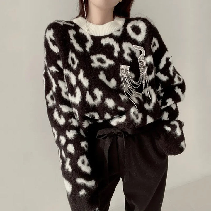 Knit Leopard Sweater