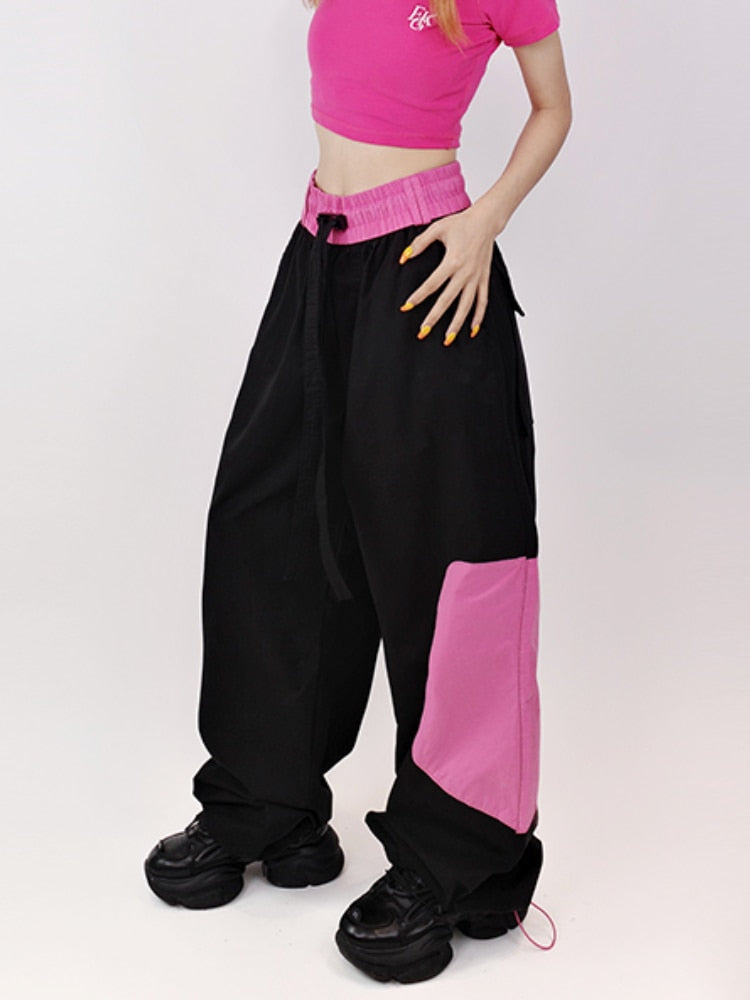 Sporty Sweatpants With Pink Accents