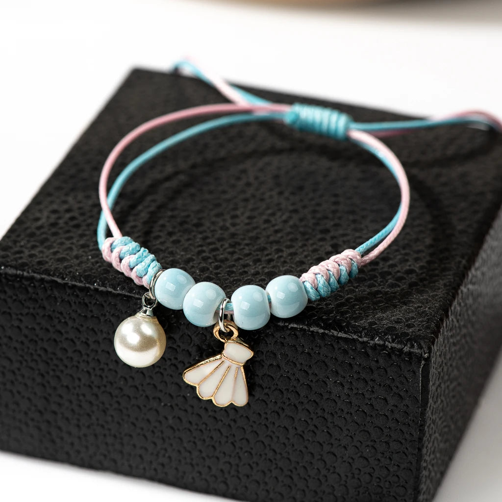 Cute Bracelet With Bunny/Shell/Unicorn Charm