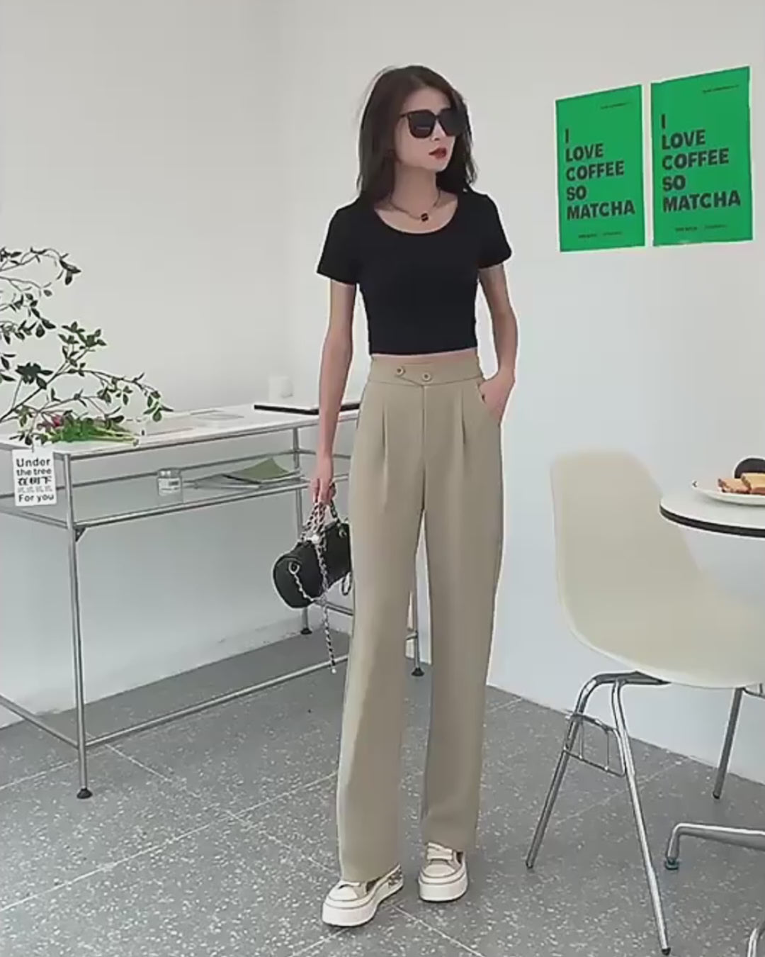 Pleated Pants