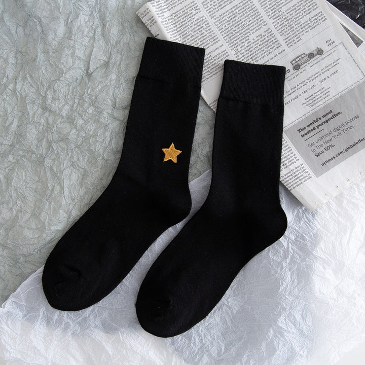 Casual Socks With Embroidery