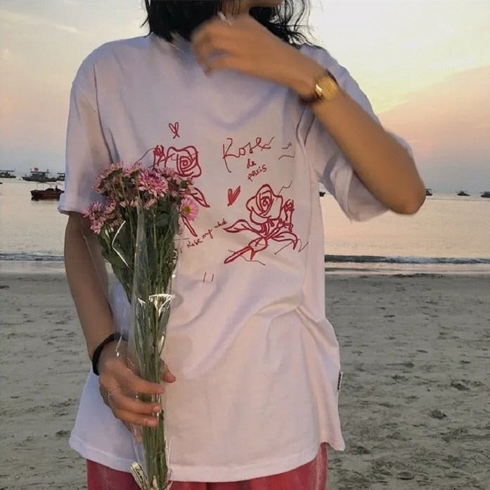"Rose de paris" T-Shirt