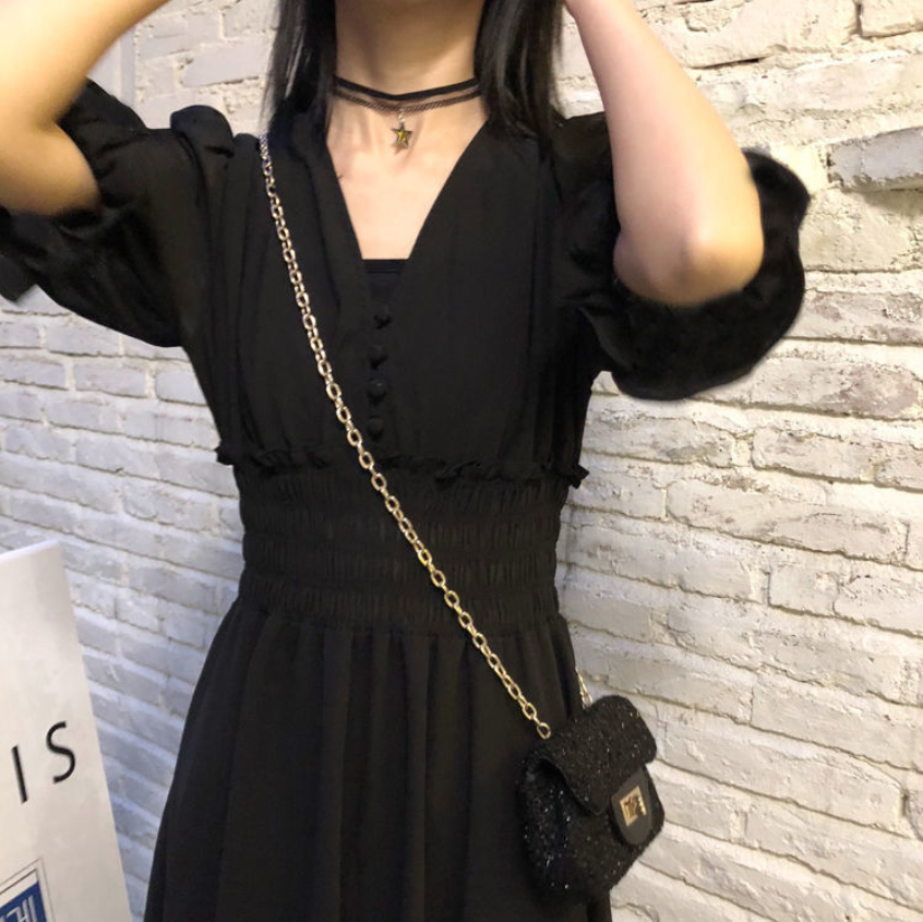 Midi Dress With A-Line Cut – Lianox
