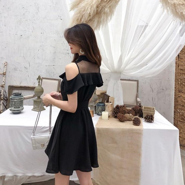 Korean off shoulder discount dress