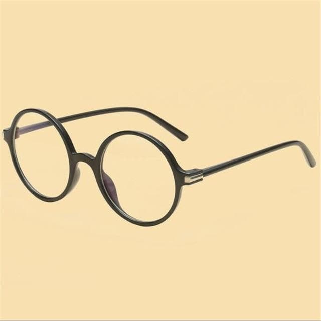 Round Glasses With Thick Frame - Asian Fashion Lianox