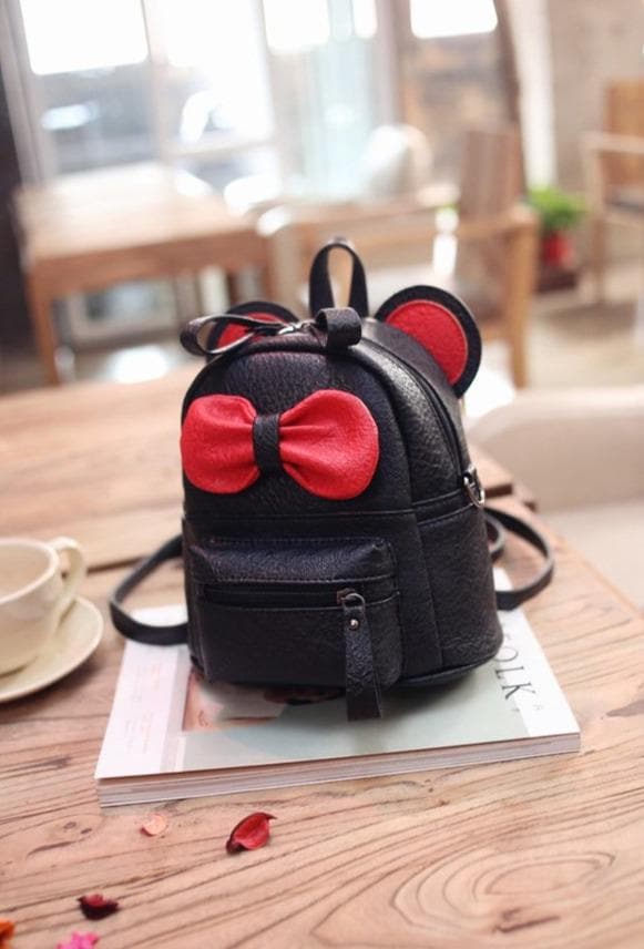 Cartoon Backpack With Bow - Asian Fashion Lianox