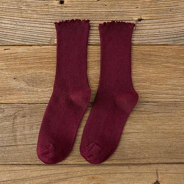 Frilled Socks - Asian Fashion Lianox