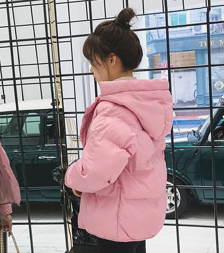 Zip-Up Jacket With Hood and Pockets