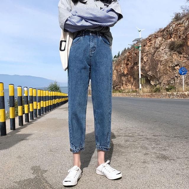 Straight High Waist Jeans – Lianox