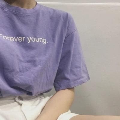 "Forever young." T-Shirt - Asian Fashion Lianox
