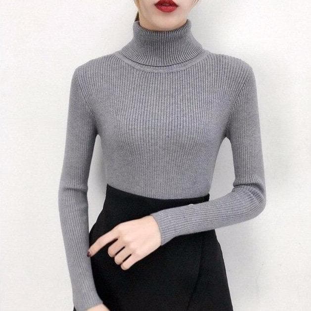 Tight hotsell ribbed turtleneck