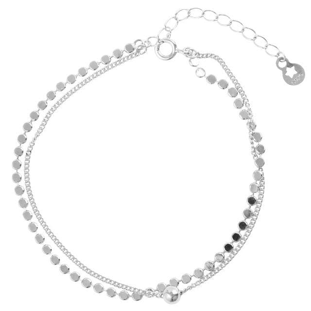 Double Layer Bracelet (Platinum + Rose Gold) - Asian Fashion Lianox