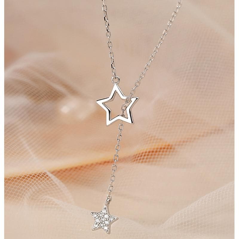 Star Necklace (Gold + Silver) - Asian Fashion Lianox
