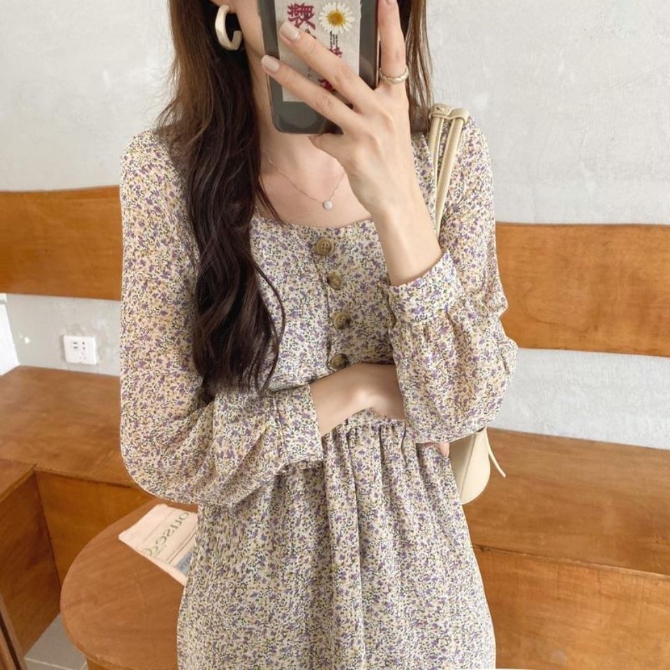 Floral Dress With Buttons
