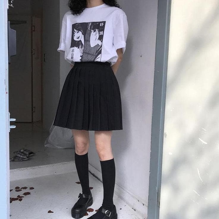 Simple Pleated School Girl Skirt (XS to 5XL!) - Asian Fashion Lianox