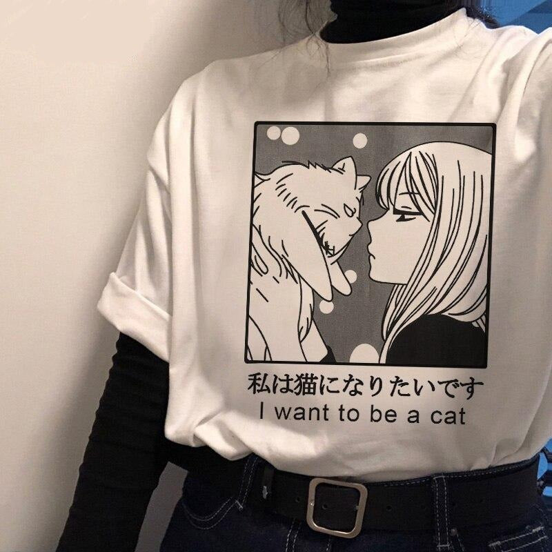"I want to be a cat" T-Shirt
