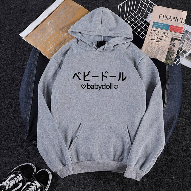 "babydoll" Hoodie With Frontpocket