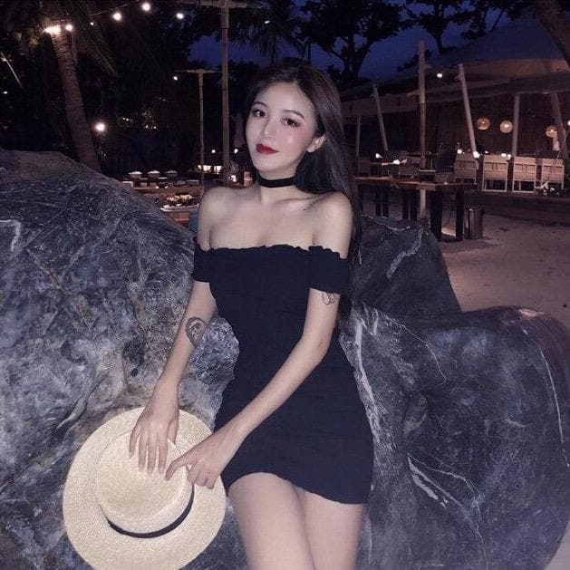 Off-The-Shoulder Mini Dress With Ruffles - Asian Fashion Lianox
