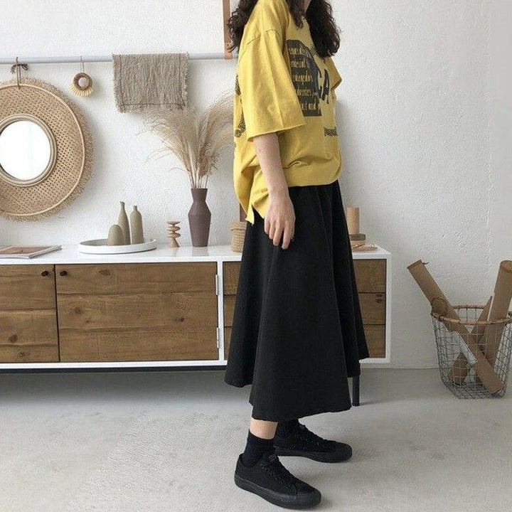 Ankle-Length Skirt With A-Line Cut