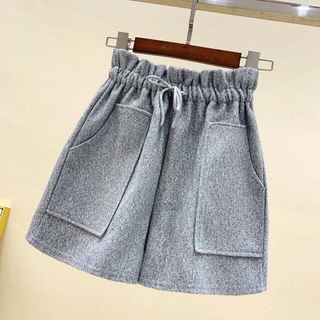 High-Waist Shorts With Drawstring And Pocket (S to 4XL!) - Asian Fashion Lianox