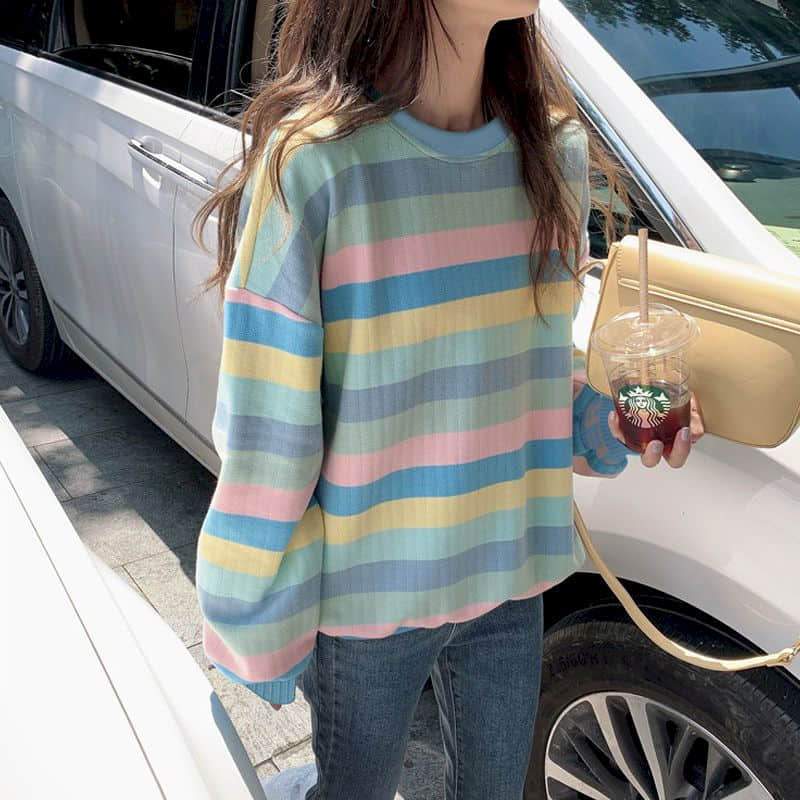 Colorful Longsleeve Shirt With Stripes