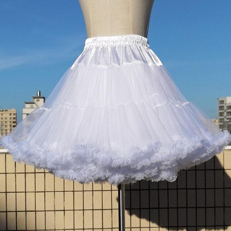 High-Waist Tulle Petticoat - Asian Fashion Lianox