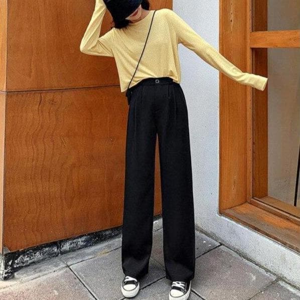 Asian wide shop leg pants