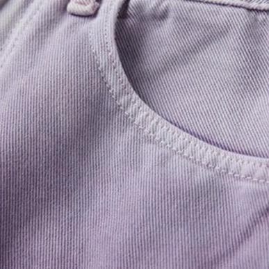 Denim Shorts With Color Gradient