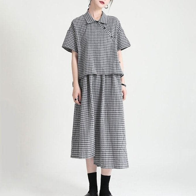 Two-Piece-Dress With Side Buttons