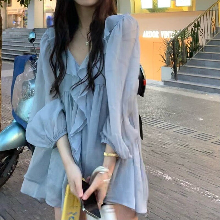 Transparent Blouse With Ruffles