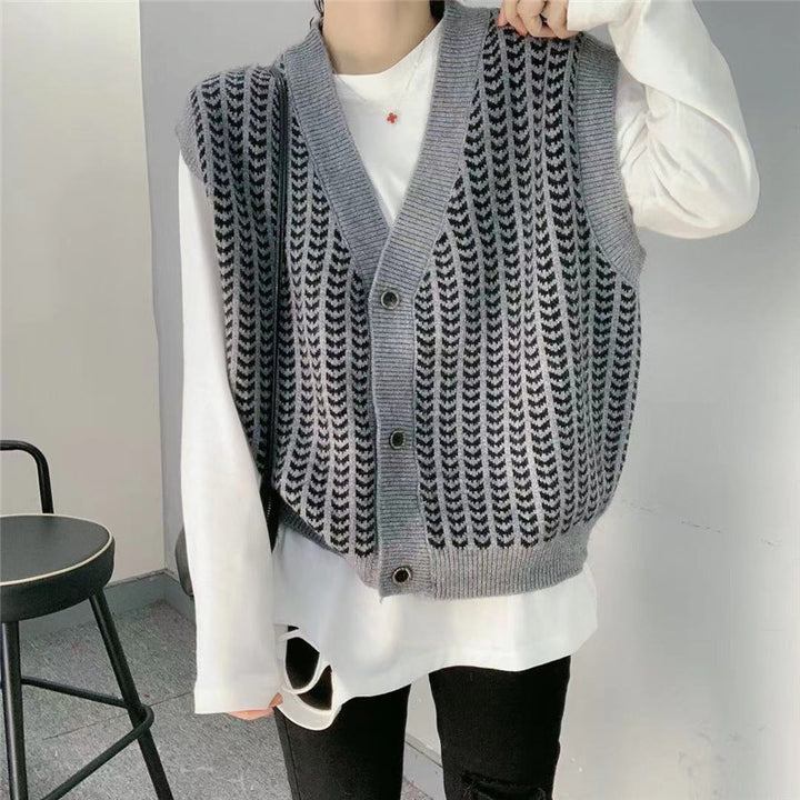Knit Vest With Pattern