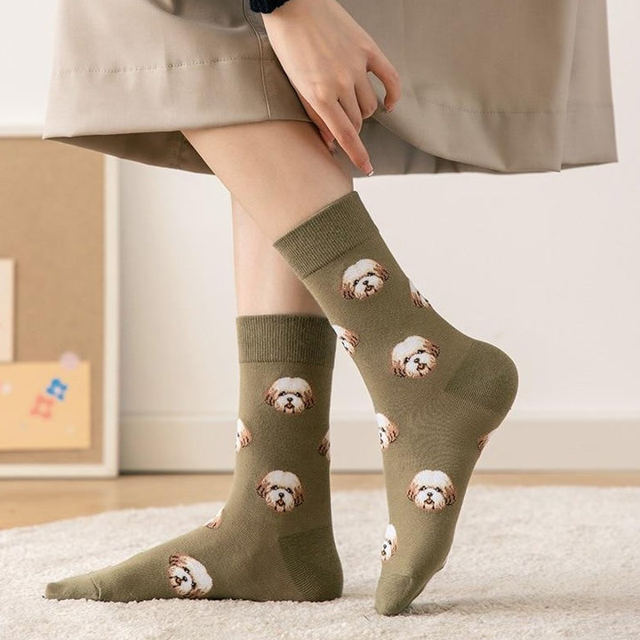 Socks With Dog Print