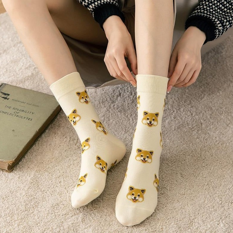 Socks With Dog Print