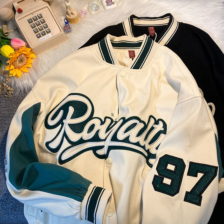 "Royalty" College Jacket With Buttons