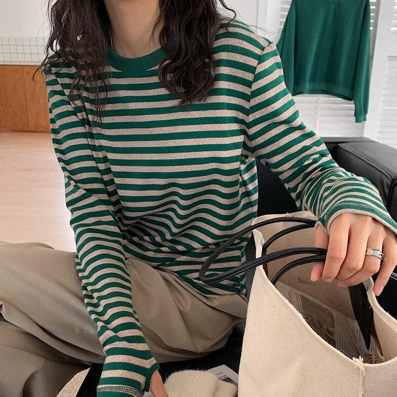 Longsleeved Shirt With Stripes