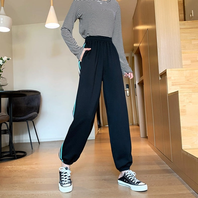 Sweatpants With Elastic Waist And Stripes (S-4XL!)