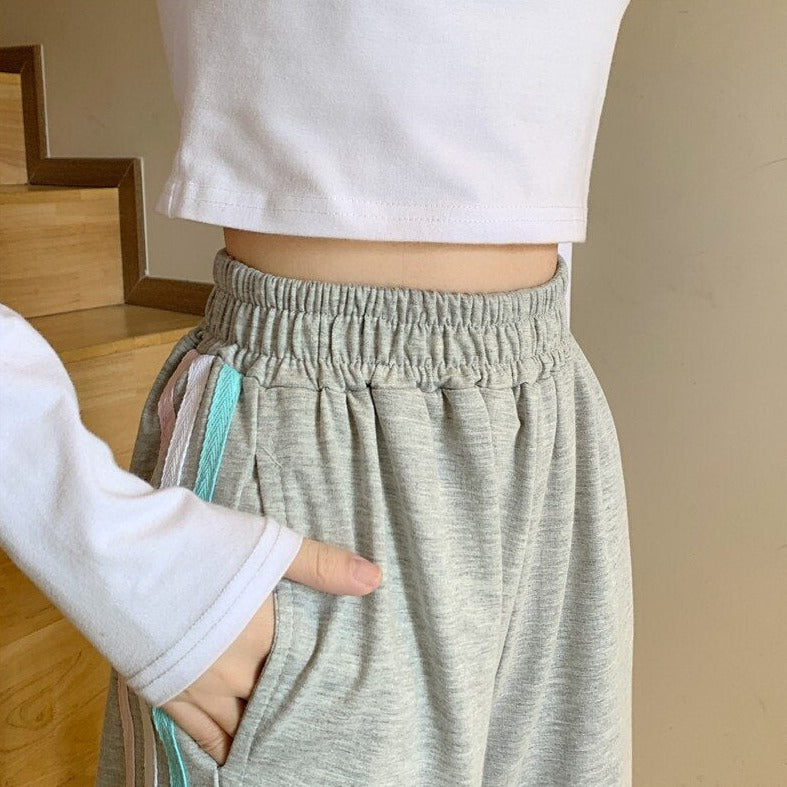 Sweatpants With Elastic Waist And Stripes (S-4XL!)