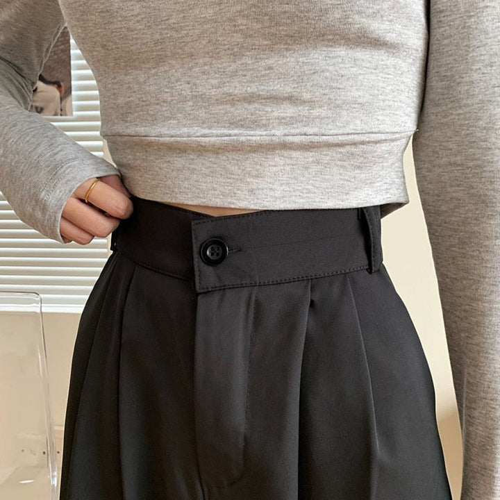 High-Waisted Pants With Pockets